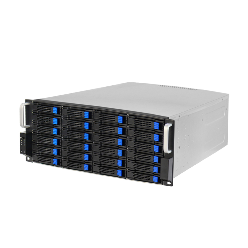 8 Gpu 4U Server Chassis - علبة خادم تخزين 4U بـ 24