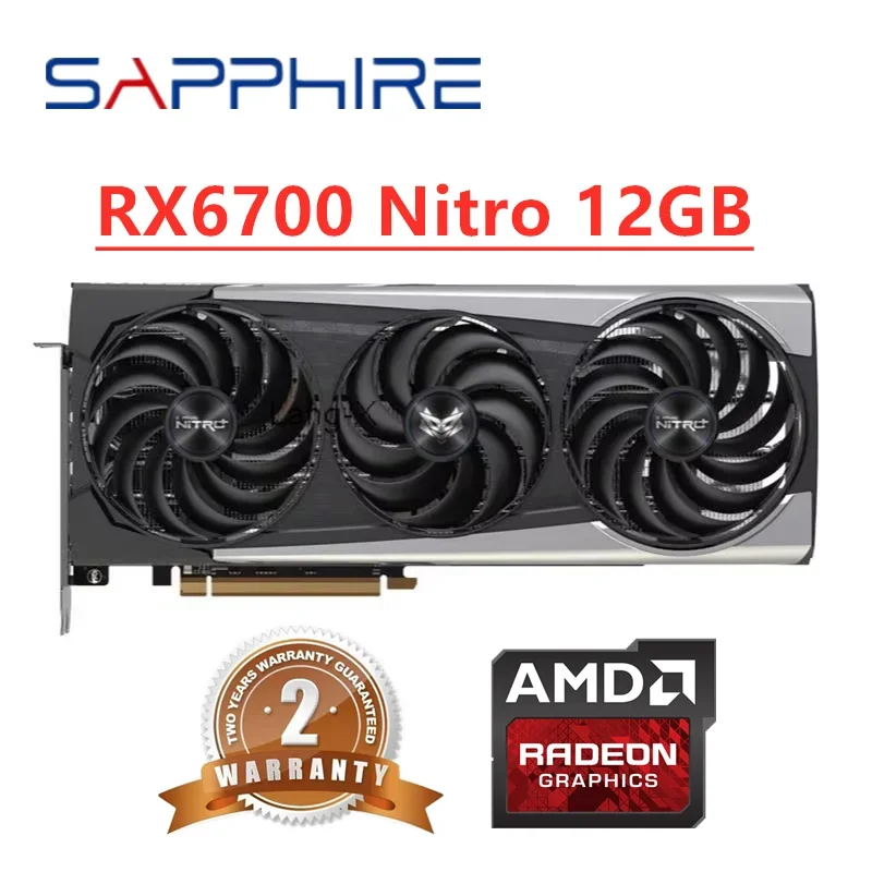 Rx 6700 Xt 12Gb Graphics Card - بطاقة رسومات سافاير RX 6700 XT