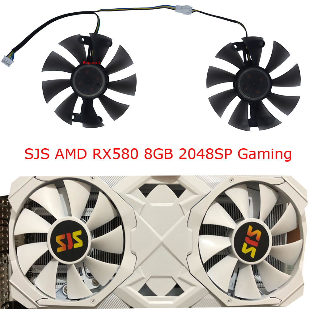 Rx 580 8Gb 2048Sp Gpu - مروحة بطاقة الفيديو ، GA91S2H ،