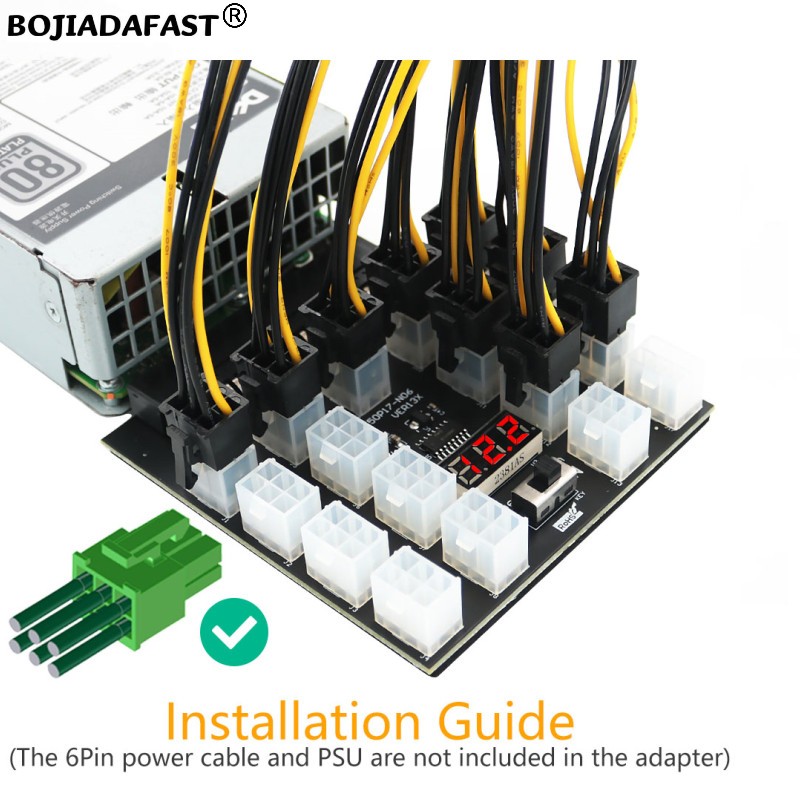 لوحة توزيع طاقة الخادم بـ 17 م - مراجعة 2400W Server Psu Breakout Board وسعره