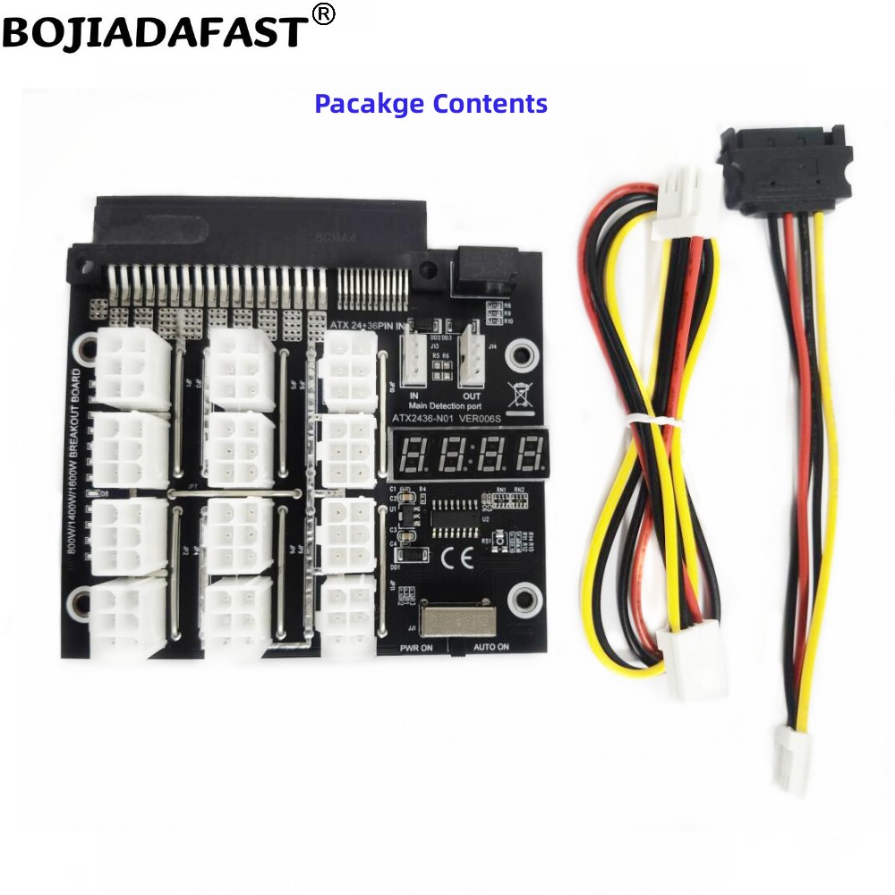 لوحة توزيع طاقة خادم بـ 12 منف - مراجعة 2400W Server Psu Breakout Board وسعره