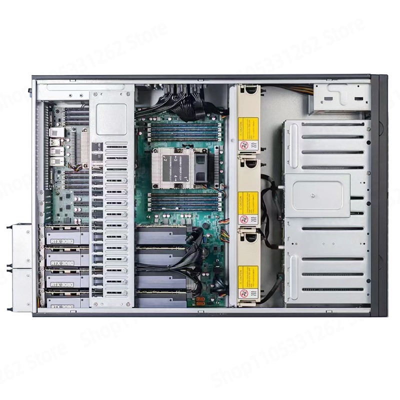 هيكل خادم برجي 8049ETX-8 بحجم  - مراجعة 8 Gpu 4U Server Chassis وسعره
